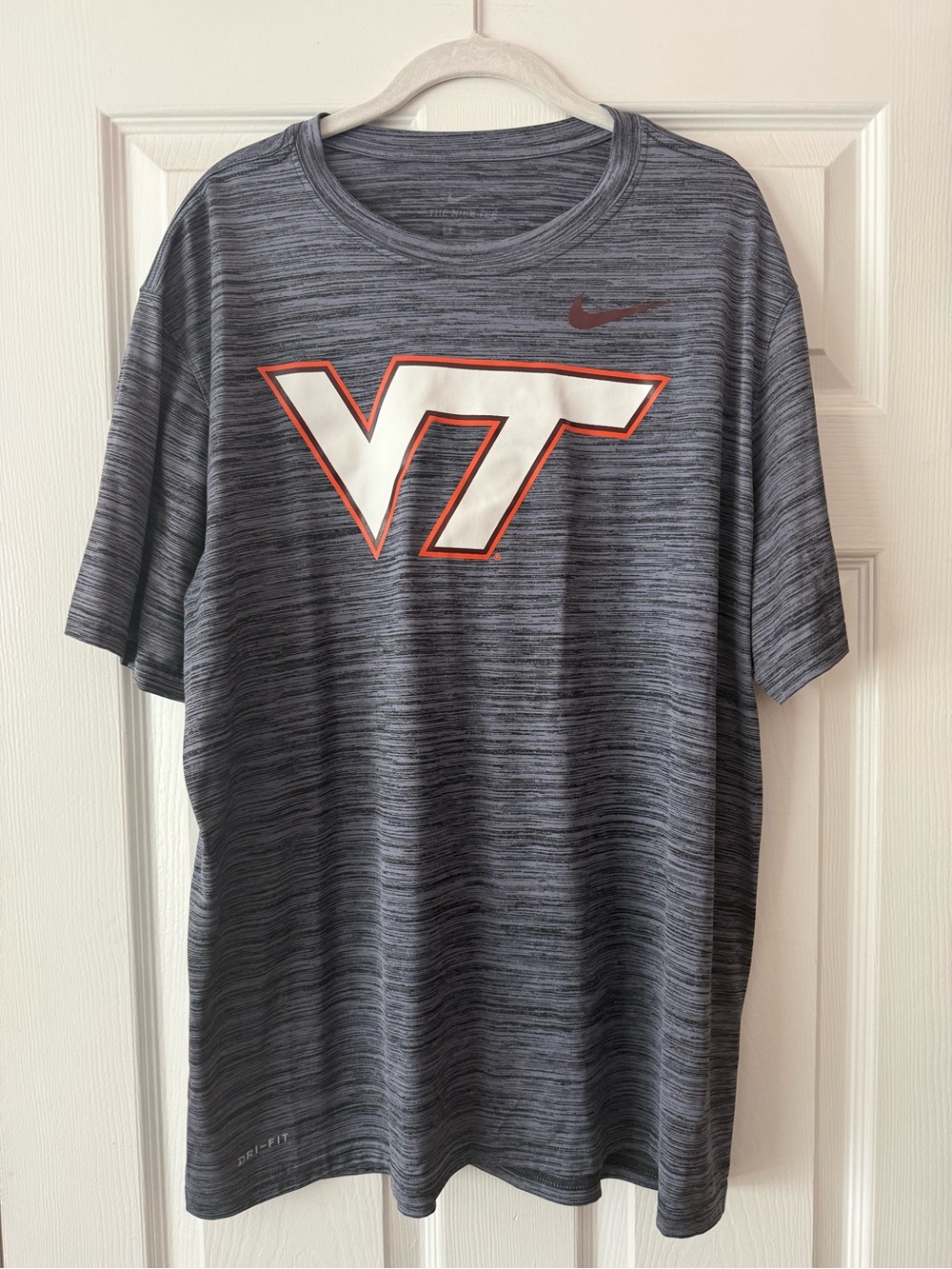 Nike Gray Heather VT Logo Dri-FIT Short Sleeve Tee